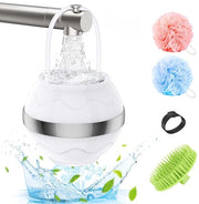 Filtro idrico - Dispositivo per l'eliminazione di 8 strati di impurità - Durezza dell'acqua - Supporto doccia - Set di spazzole per shampoo - Materiale ABS duraturo
