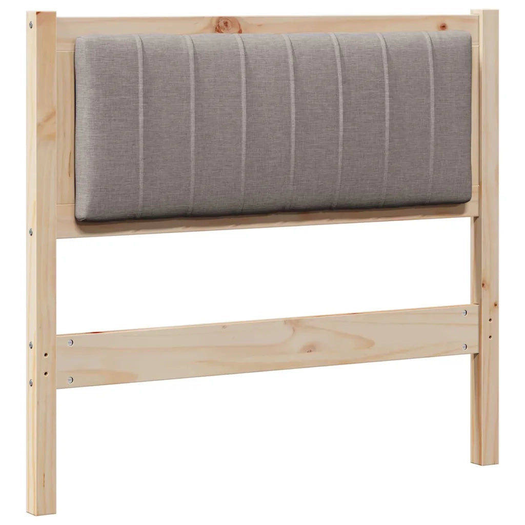 Testiera imbottita-Testiera con Cuscini-Testata Marrone 90 cm Pino massello 385772