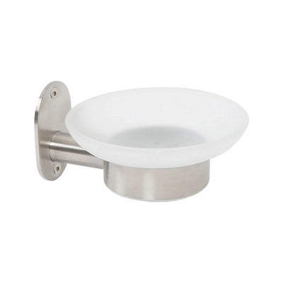 PORTA SAPONE MOD. BLIZZ SPAZZOLATO- Spazzolato cm 11xh.6,5x12,5- METAF- pezzi 1