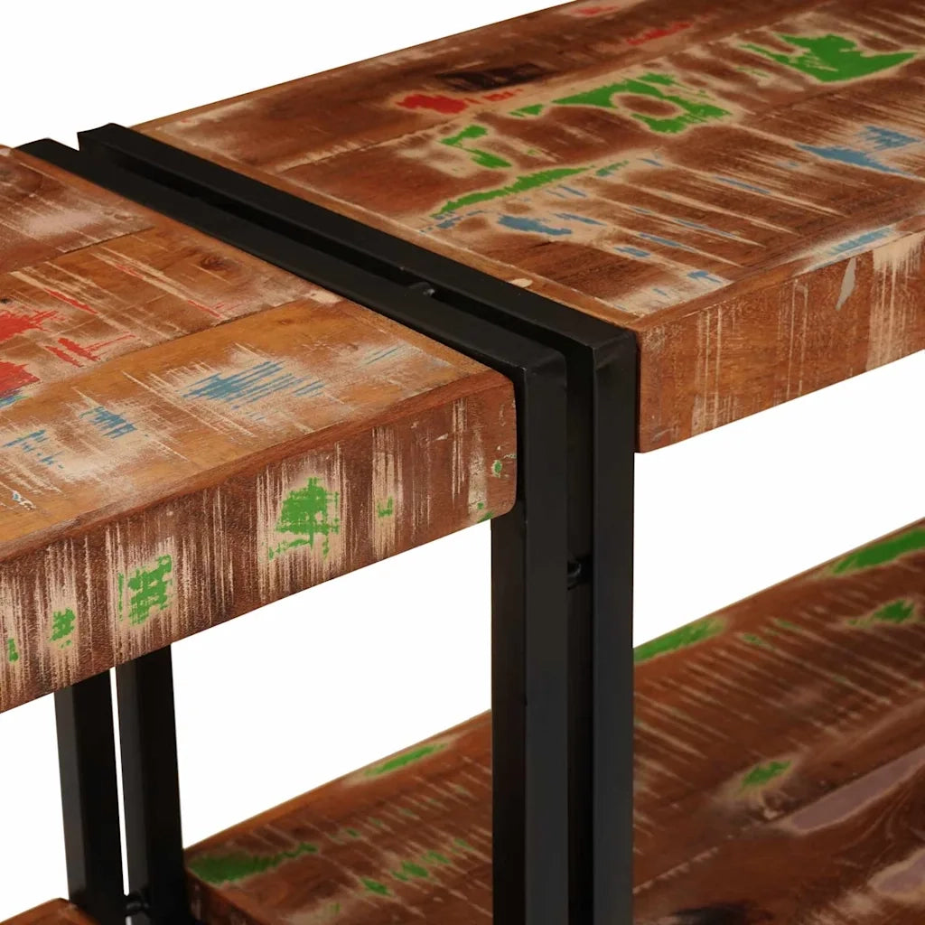 Tavolo consolle Multicolore Legno Recuperato Massello 4104741