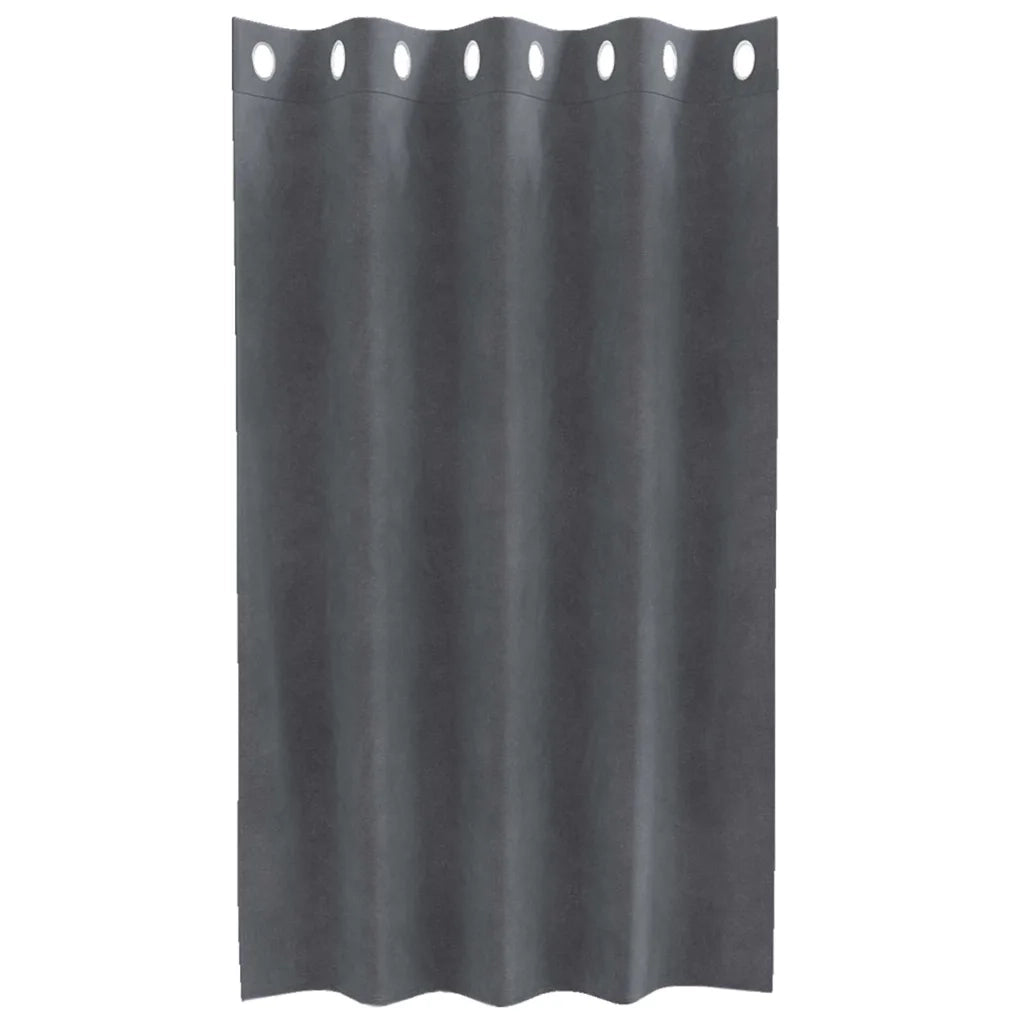 Tende oscuranti 2 pcs Grigio chiaro 140 x 140 cm Velluto 4107283