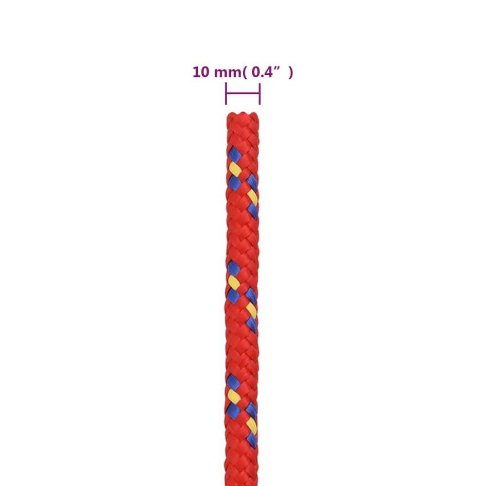 Boat Rope Red 10 Mm 25 M Polypropylene