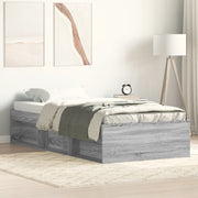 Giroletto-Struttura Letto Grigio Sonoma 75x190 cm Small Single