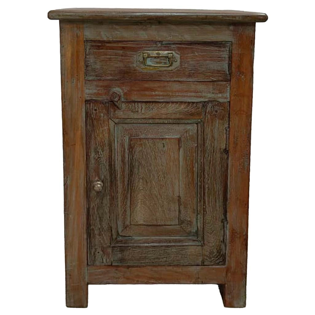 Comodino in legno fatto a mano44x35x73h cm
