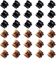 Accessori per capelli - Clip mini antiscivolo - 30 pezzi - Accessori capelli per ragazze/donne - Nero/Scuro - 1,5x1,3CM