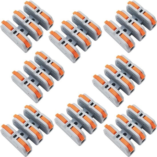 Connettori elettrici mini a vite rapida con viti di fissaggio (8 pezzi), connettori a vite rapida SCH-3 con veerconnector.