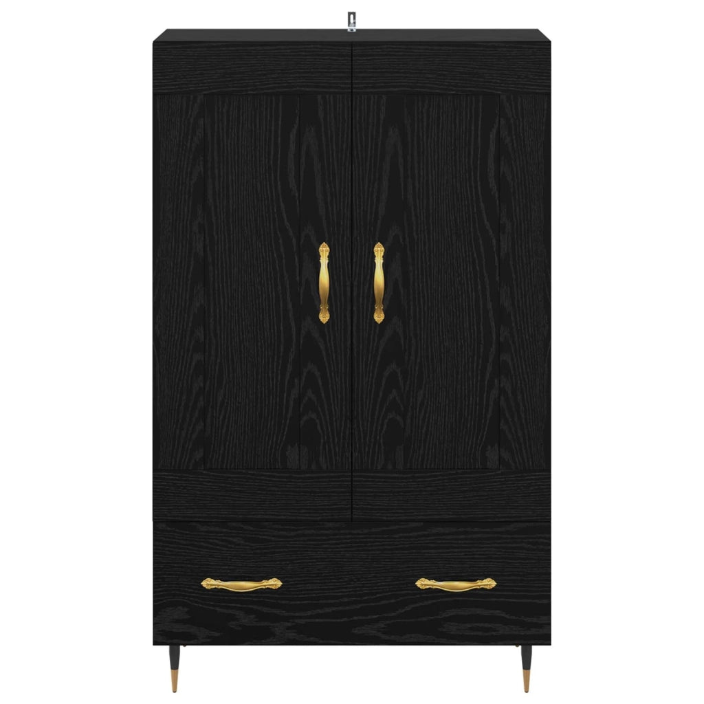 Credenza Rovere Nero 69,5 x 31 x 115 cm Legno multistrato