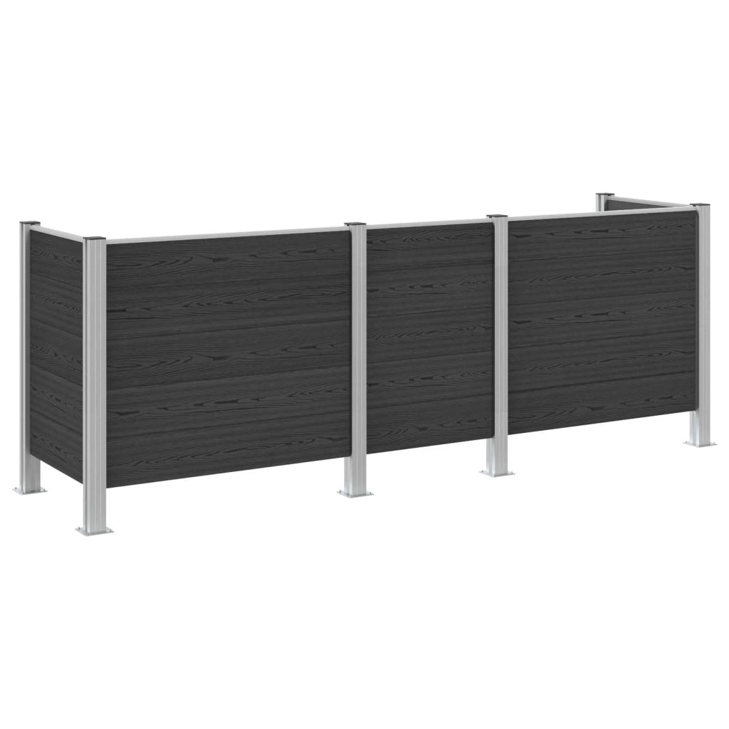 Recinzione Contenitore per Rifiuti Grigio 315 x 85 x 115 cm 3429269