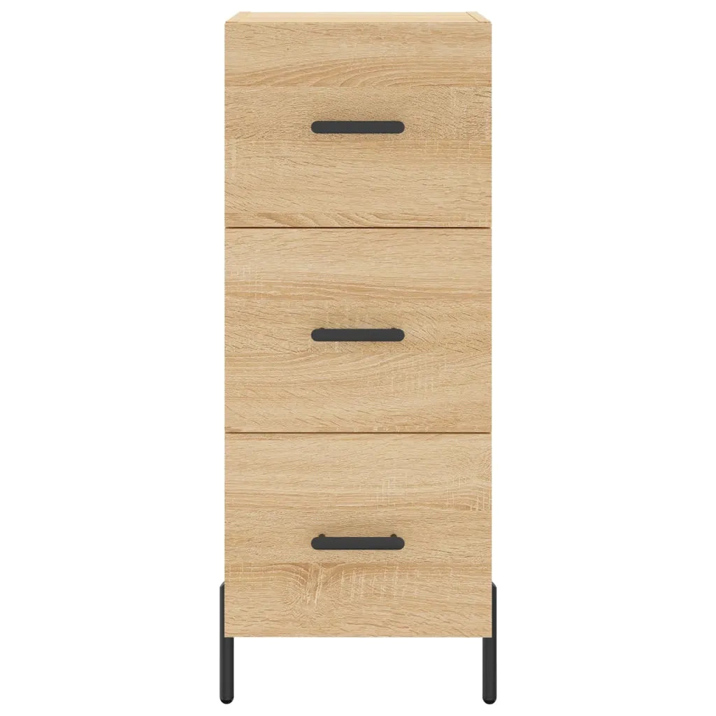 vidaXL Credenza Rovere Sonoma 34,5x34x180 cm in Legno Multistrato