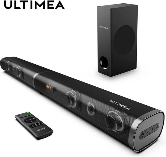 Soundbar per TV con Subwoofer - Soundbar per TV con Subwoofer - Inclusa Comando a Distanza - Nero