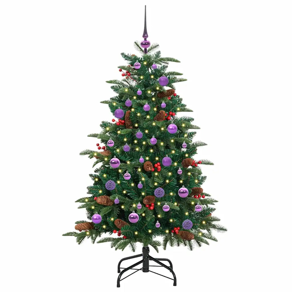 Albero di Natale | Decorazioni natalizie artificiale con 150 LED Verde 150 cm