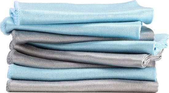 Set di tovaglie per vetri - 8 pezzi - 40*40CM - Set di tovaglie per vetri - Tovaglie per vetri - Bundolo di tovaglie per vetri - Bagno - Vetri - Specchi - Tovaglie per vetri - Senza strisce pulizia