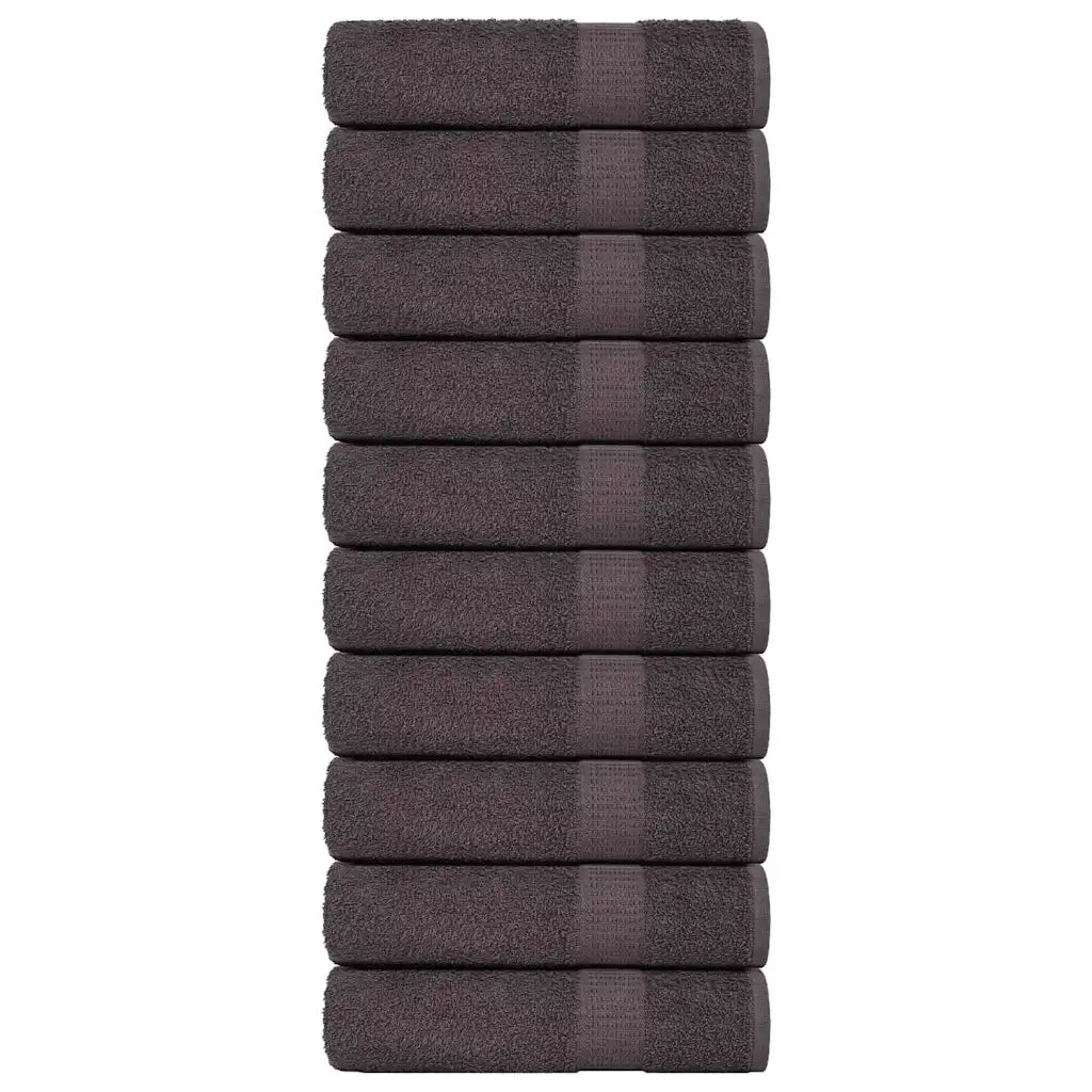Asciugamani FROGN 10 pz Antracite 50x100 cm 360 g/m² 136683