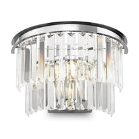 Lampada da parete Neoclassic in Metallo e Vetro Revero Cromo