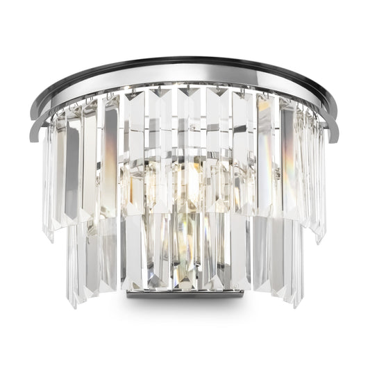 Lampada da parete Neoclassic in Metallo e Vetro Revero Cromo