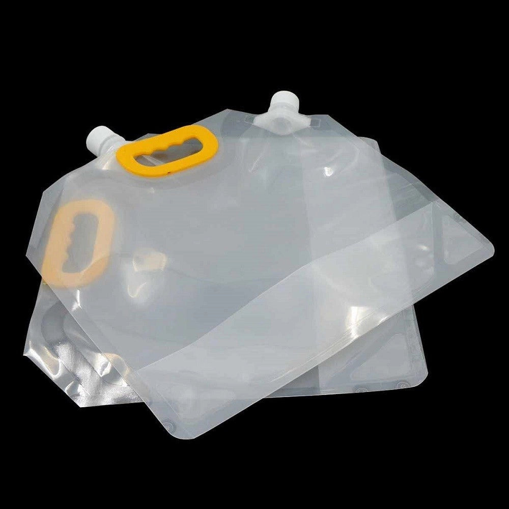 Trade Shop - Set 2 Pz Taniche Pieghevoli Portatili Acqua Potabile 5l Borsa Contenitori Viaggi -
