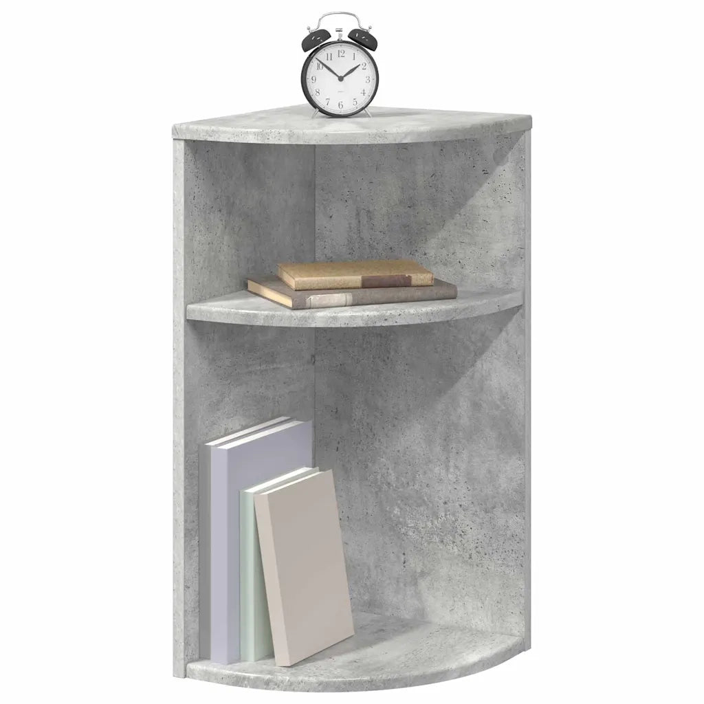 Tavolino Grigio cemento 29,6 x 29,6 x 60 cm Legno multistrato 891123