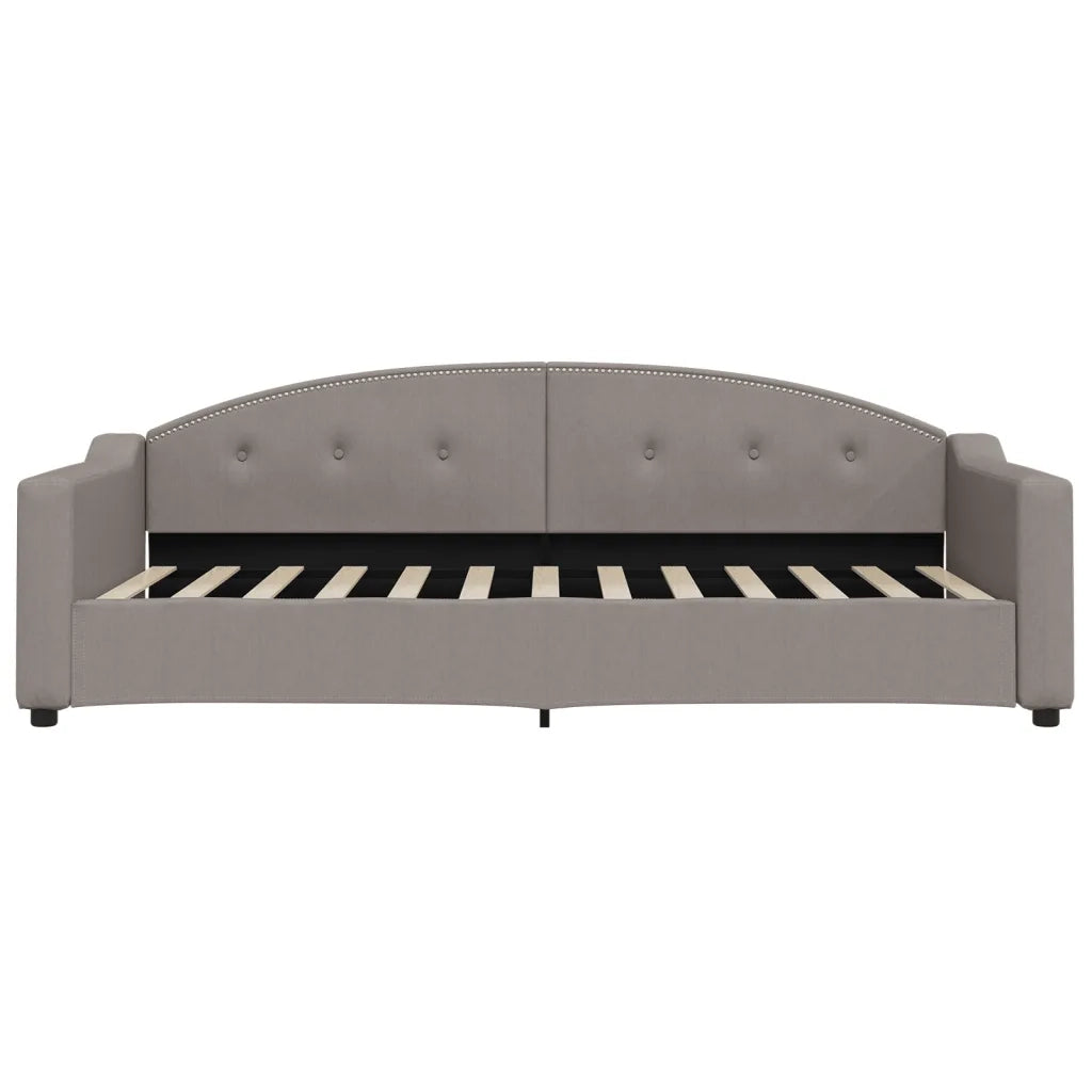 Divano Letto con Letto Estraibile Tortora 90x200 cm in Tessuto