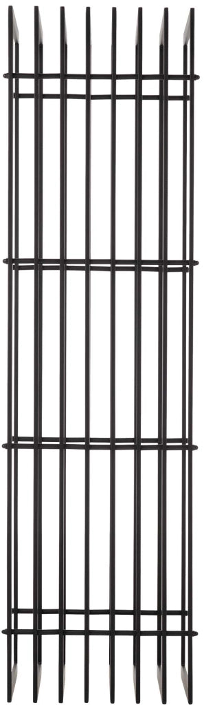Portalegna IRVING in metallo nero opaco 40x50x150 cm