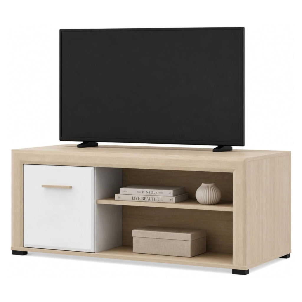Pettor, Tavolino da Salotto con Piedini, 121x55x49h cm Marrone Rovere