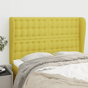 Testiera ad Orecchio Verde 147 x 23 x 118/128 cm in Tessuto
