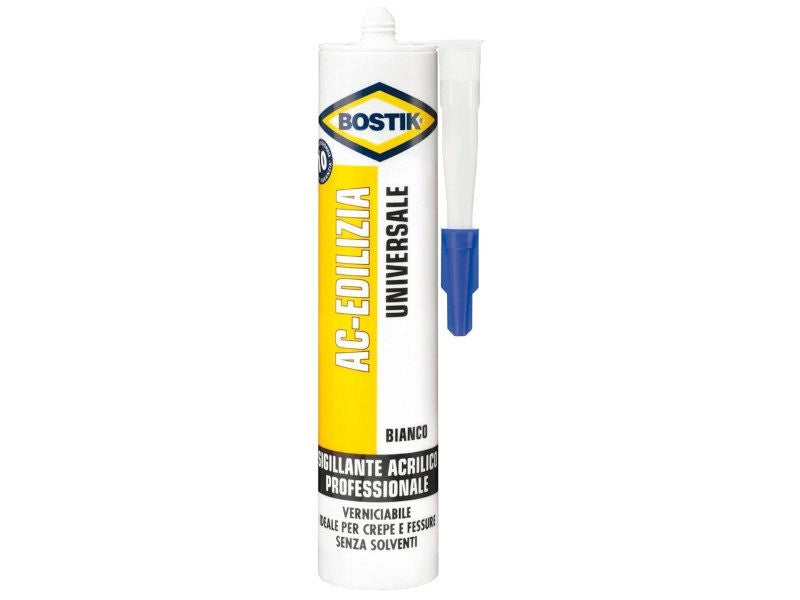 Sigillante acrilico Ac-Edilizia universale professionale vari colori 300ml - Bianco