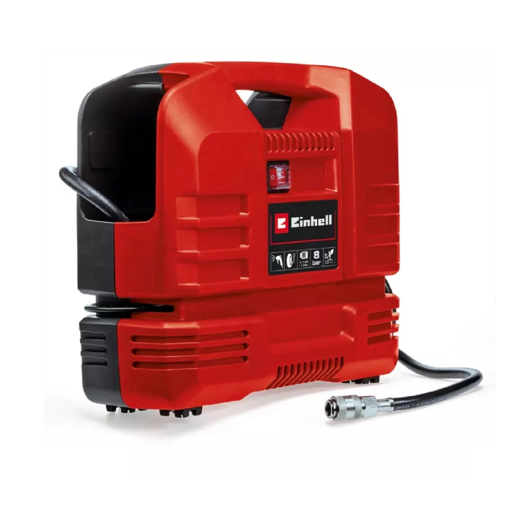 Compressori portatili TC-AC 190 OF Set Einhell gonfiatore pneumatici pompa d'aria soffiaggio 8 bar