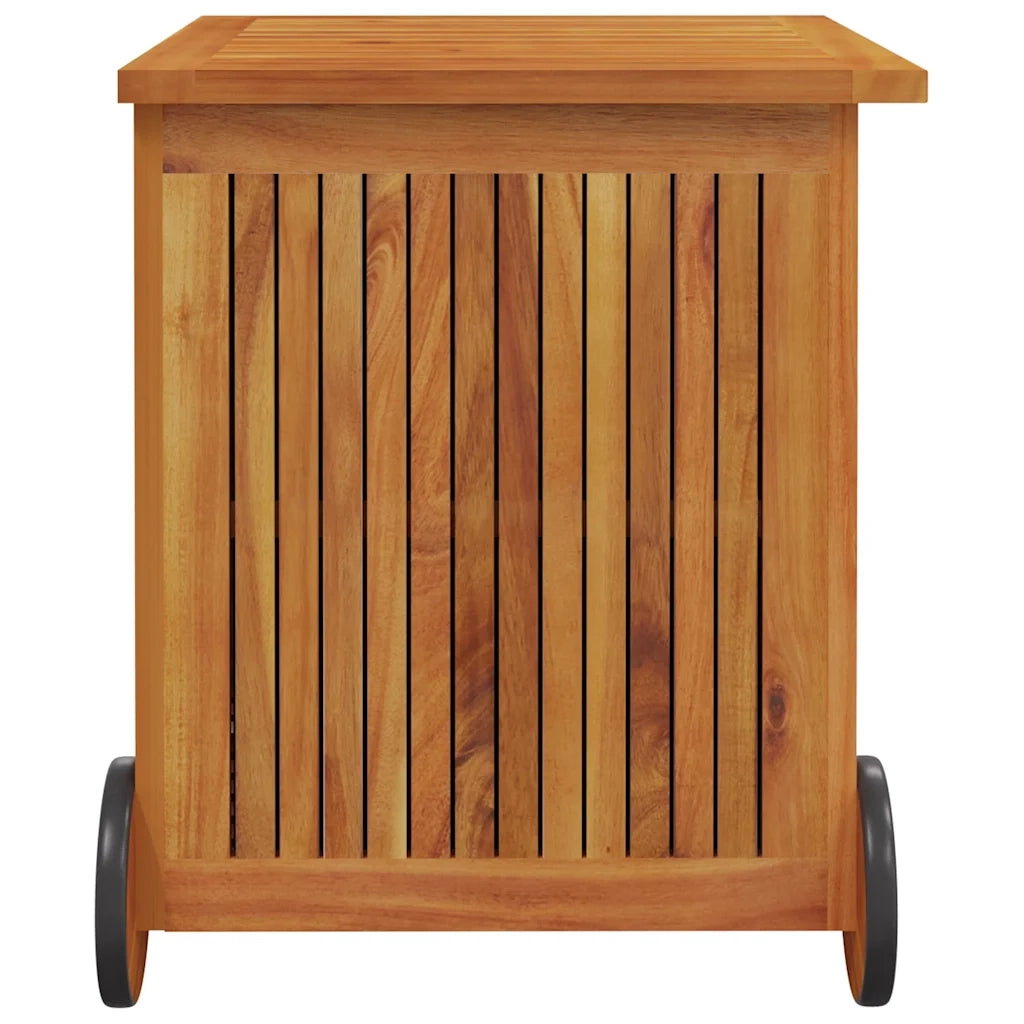 Contenitore Giardino con Ruote 60x50x58cm Legno Massello Acacia 319710