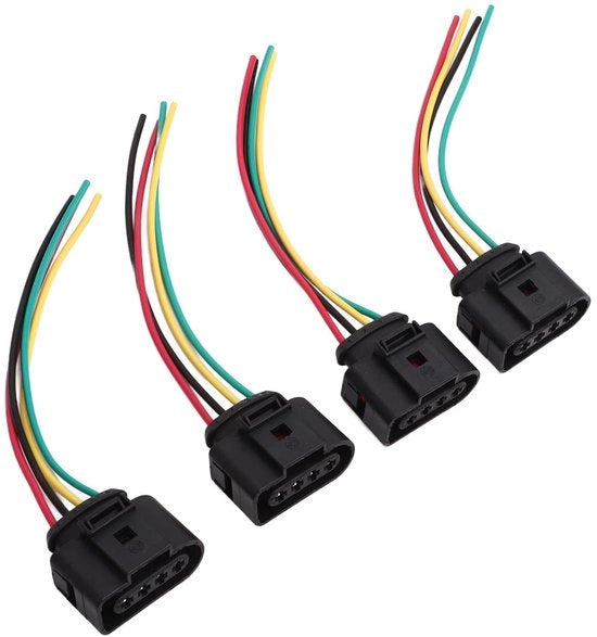 Bobine di connettore - 4 pezzi - Riparazione cavo - Adatto per 5000 L5/A3/A8/RS4/RS6/S4/S5/S6/S8/TT - Garanzia di qualità - Precisione artigianale - Connettore
