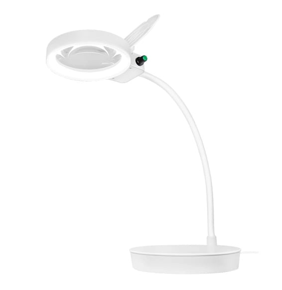Lampada LED da Tavolo con Lente d'ingrandimento a 8 e 36 Diottrie Dimmerabile