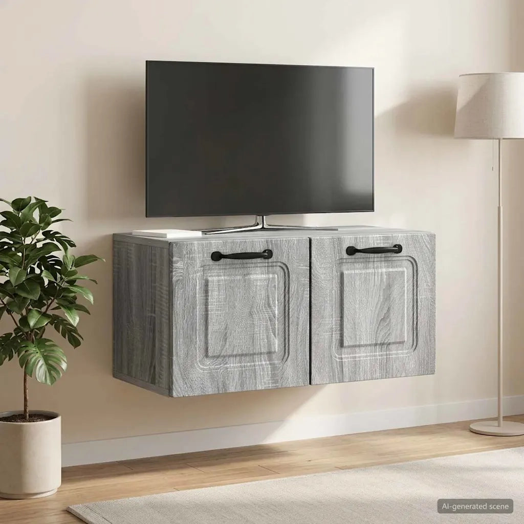 Mobile Porta TV da Muro Grigio Sonoma 59,5 x 31 x 30 cm 899391