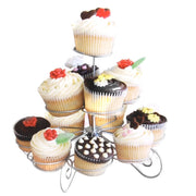 Trade Shop - Stand Supporto Espositore Per Cupcakes Dolci Dolcetti 13 Posti In Metallo -