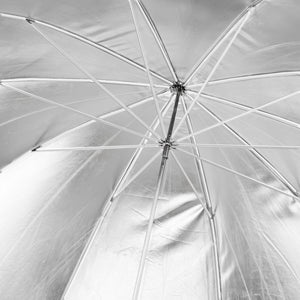 Ombrello reflex nero/argento, 150 cm