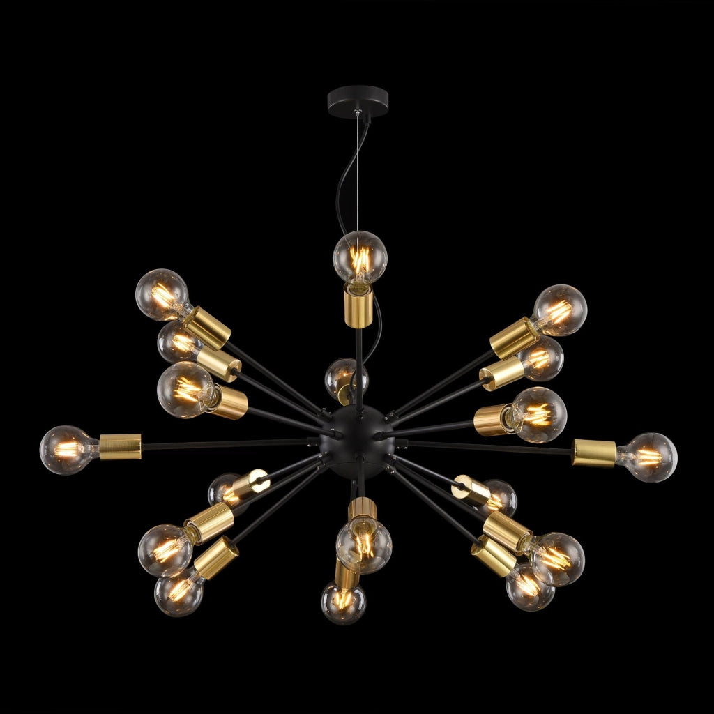 Lampada pendente Loft in Metallo Jackson Nero