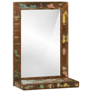 Specchio da bagno Marrone Legno Recuperato Massello 4016737