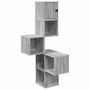 Mensola Angolare da Parete Sonoma grigio 48 x 48 x 120 cm 8012233