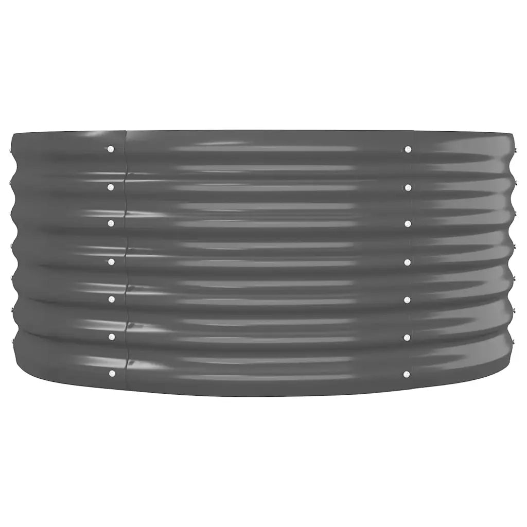 Letto da Giardino in Acciaio Zincato 152x80x36 cm Antracite 318916