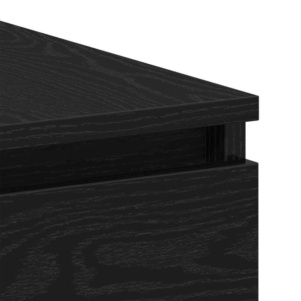 Scrivania Rovere Nero 140 x 50 x 76 cm Legno multistrato 3329284