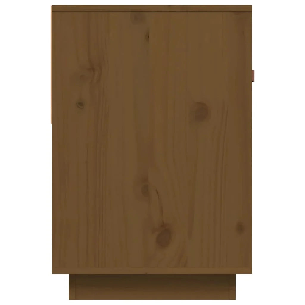 Mobile TV multimediale scaffale TV credenza TV sala da pranzo soggiorno camera da letto color miele 90 x 40 x 60 cm legno di pino massiccio marrone 02_0027726