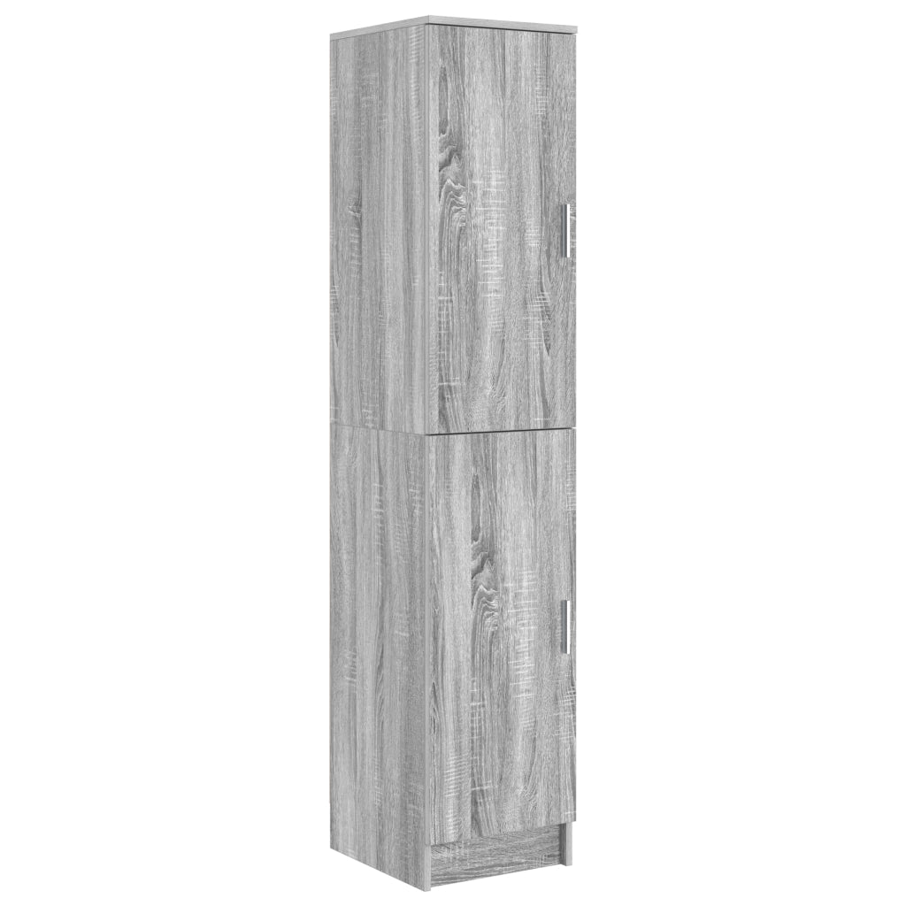 Credenza Grigio sonoma MDF Medio Mobile per Buffet Rettangolare