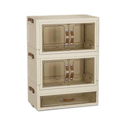 Trade Shop - Mobiletto Organizer Pieghevole A 2 Ripiani Con Cassetto Armadietto Da Scrivania Camera -