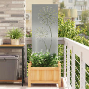 Schermo per privacy in giardino Traforo Argento 50 x 140 cm