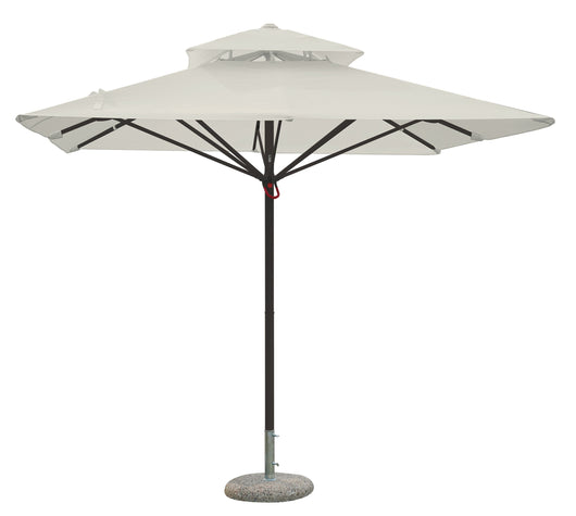 Ombrellone da Giardino 3x3 m Palo Ø60 mm Telo in Polietilene Ecrù