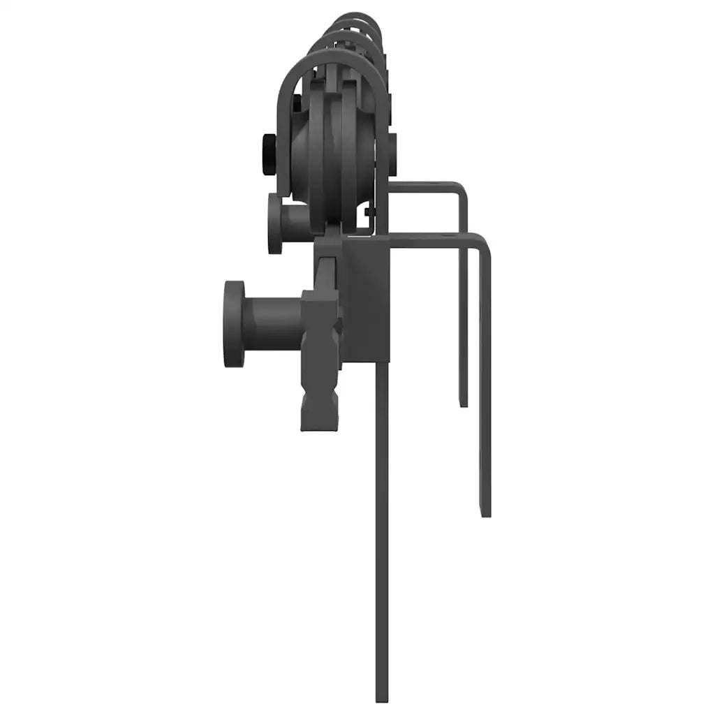 Kit di Binari per Porte Scorrevoli 183 cm Acciaio Nero CFW4147336