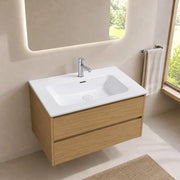 Lavabo da Incasso Bulnes70 in Ceramica Bianco Lucido 71 cm – Eleganza Essenziale per il Bagno