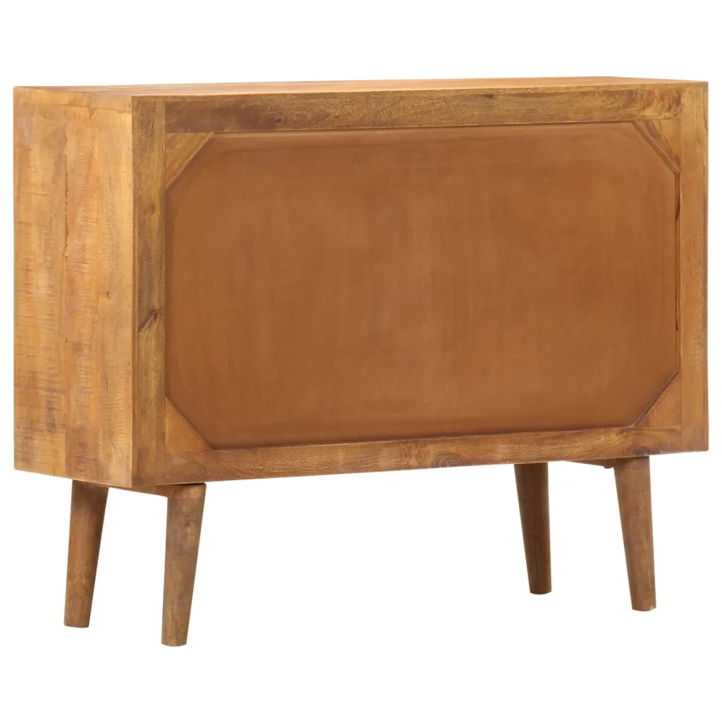 Credenza con Motivo Stampato 90x30x70 cm in Massello di Mango 247916