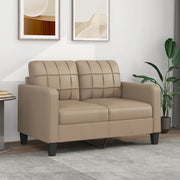 Divano a 2 Posti-Sofa 2 Posti Cappuccino 140 cm in Similpelle 717914