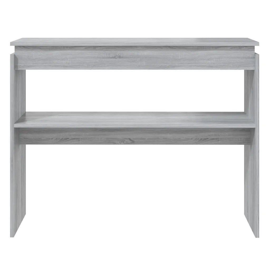 Tavolino Consolle | Tavolo d'Ingresso Grigio Sonoma 102x30x80 cm Legno Multistrato