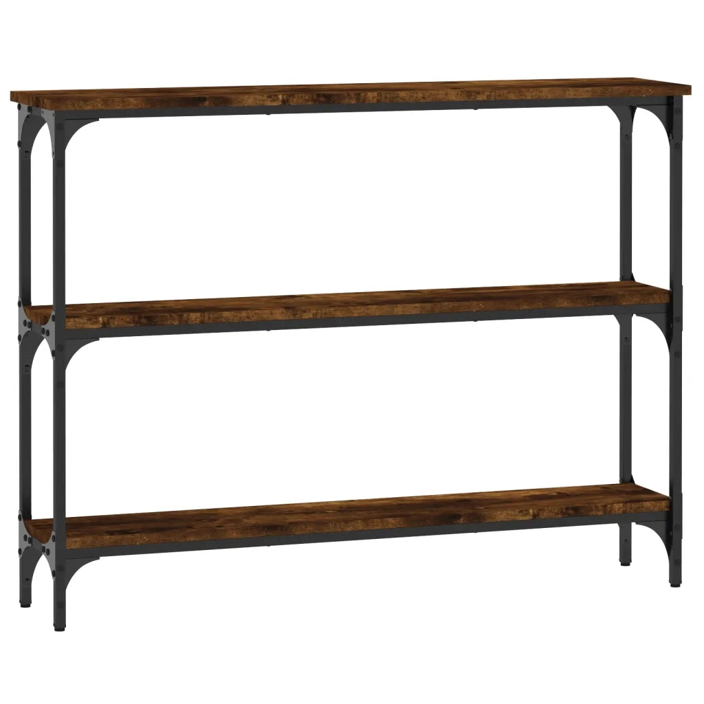 Tavolino Consolle Rovere Fumo 100x22,5x75 cm Legno Multistratocod mxl 131239