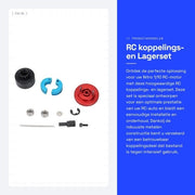 Kit di trasmissione per RC 1/10 - Componente di trasmissione affidabile - Materiale robusto - Installazione semplice - Ideale per auto RC - Lunga durata del servizio - Trasmissione